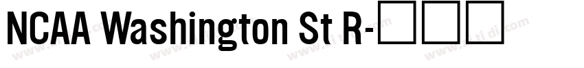NCAA Washington St R字体转换